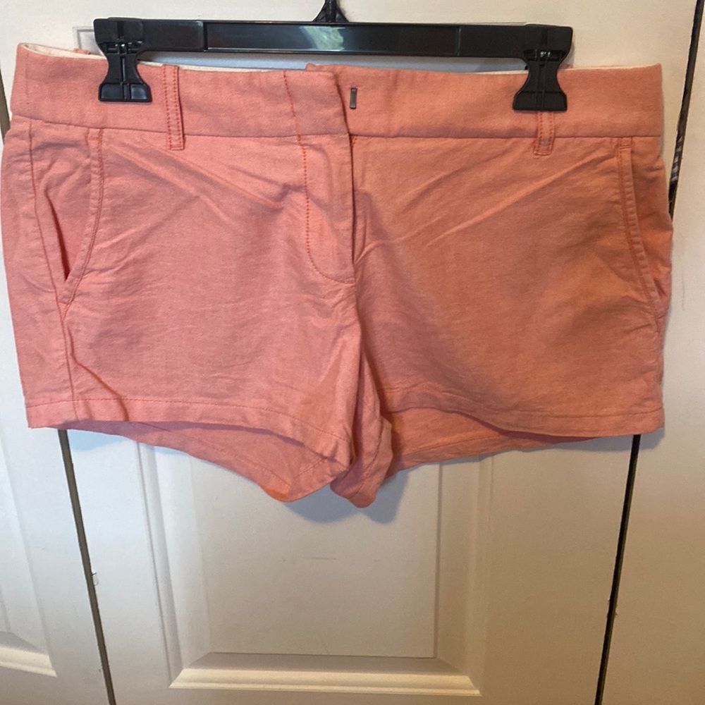 J.Crew Chino Coral/Salmon color shorts. Size 4, like new!